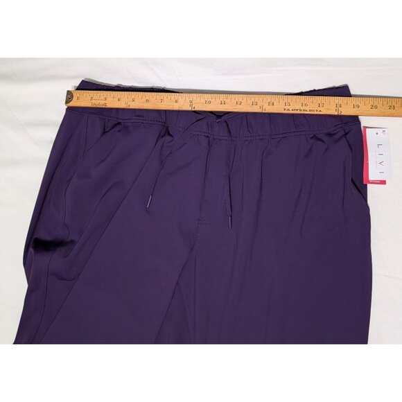 Livi by Lane Bryant Womens Ankle Trousers Purple Size 18/20 Quick-Dry Wicking St - Picture 9 of 10